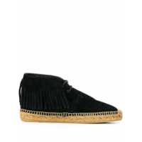 Saint Laurent Espadrille com franjas - Preto