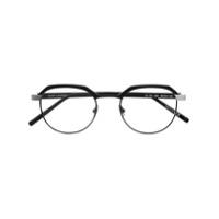 Saint Laurent Eyewear Armação de óculos arredondada - Preto