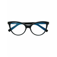 Saint Laurent Eyewear Armação de óculos gatinho - Preto