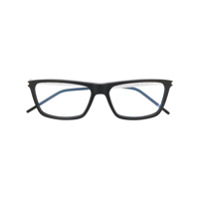 Saint Laurent Eyewear Armação de óculos quadrada preta - Preto