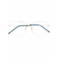 Saint Laurent Eyewear Armação de óculos quadrada SL314 - Prateado