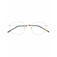 Saint Laurent Eyewear Armação de óculos redondo SL313 - Dourado