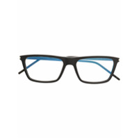 Saint Laurent Eyewear Armação de óculos retangular SL344 - Preto