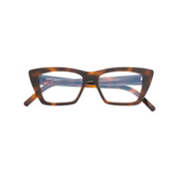 Saint Laurent Eyewear Armação de óculos 'SL 291' - Marrom