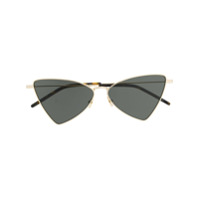 Saint Laurent Eyewear Armação de óculos triangular - Dourado