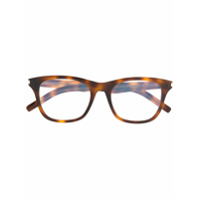 Saint Laurent Eyewear Armação de óculos wayfarer - Marrom