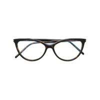 Saint Laurent Eyewear cat eye frame glasses - Marrom