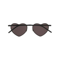 Saint Laurent Eyewear heart frame sunglasses - Preto