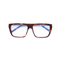 Saint Laurent Eyewear Óculos com armação quadrada - Marrom