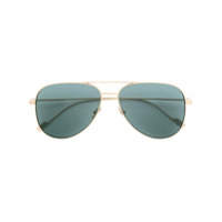 Saint Laurent Eyewear Óculos de sol aviador 'Classic 11' - Metálico