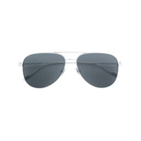 Saint Laurent Eyewear Óculos de sol aviador 'Classic 11' - Metálico