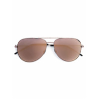 Saint Laurent Eyewear Óculos de sol aviador - Metálico