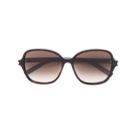 Saint Laurent Eyewear Óculos de sol com armação quadrada - Marrom