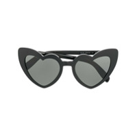 Saint Laurent Eyewear Óculos de sol coração - Preto