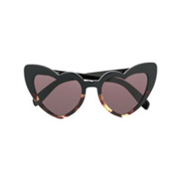 Saint Laurent Eyewear Óculos de sol de coração - Preto