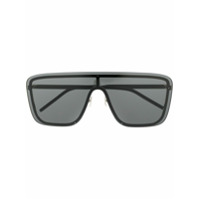 Saint Laurent Eyewear Óculos de sol futurista - Preto