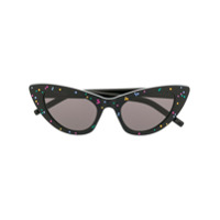 Saint Laurent Eyewear Óculos de sol gatinho New Wave SL 213 - Preto