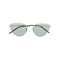 Saint Laurent Eyewear Óculos de sol gatinho - Prateado