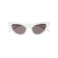 Saint Laurent Eyewear Óculos de sol 'Lily' gatinho - Branco