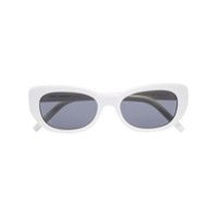 Saint Laurent Eyewear Óculos de sol oval Betty - Branco