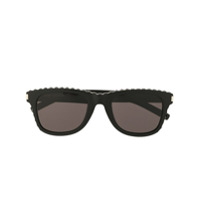 Saint Laurent Eyewear Óculos de sol quadrado com tachas - Preto