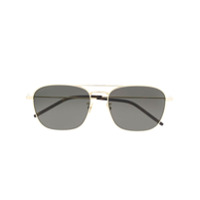 Saint Laurent Eyewear Óculos de sol quadrado - Dourado