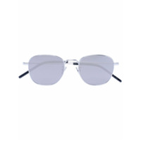 Saint Laurent Eyewear Óculos de sol quadrado - Metálico