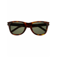 Saint Laurent Eyewear Óculos de sol quadrado SL 51/F - Marrom