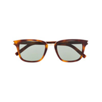 Saint Laurent Eyewear Óculos de sol quadrado SL341 - Marrom