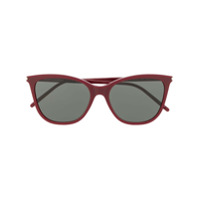 Saint Laurent Eyewear Óculos de sol quadrado - Vermelho