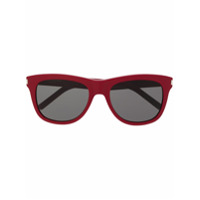 Saint Laurent Eyewear Óculos de sol quadrado - Vermelho