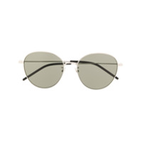 Saint Laurent Eyewear Óculos de sol redondo - Prateado