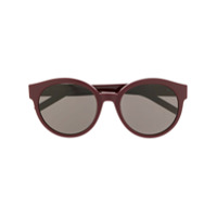 Saint Laurent Eyewear Óculos de sol redondo - Vermelho