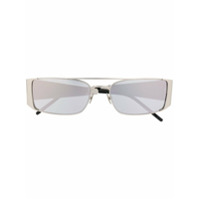 Saint Laurent Eyewear Óculos de sol retangular SL366 Lenny - Metálico