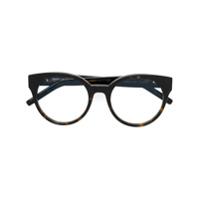 Saint Laurent Eyewear round shaped glasses - Marrom