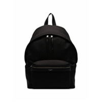 Saint Laurent Mochila com logo e zíper - Preto