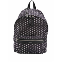 Saint Laurent Mochila YSL City com estampa de palmeira - Preto