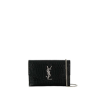 Saint Laurent Monogram envelope clutch bag - Preto