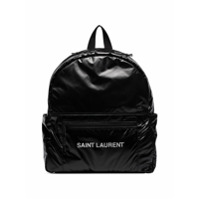 Saint Laurent Nuxx Ripstop logo-print backpack - Preto