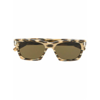 Saint Laurent Óculos de sol com estampa de leopardo - Neutro