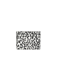 Saint Laurent Porta-cartões com estampa de leopardo - Branco