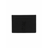 Saint Laurent Porta-cartões de couro - Preto