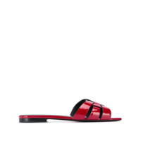 Saint Laurent Sandália flat Tribute - Vermelho