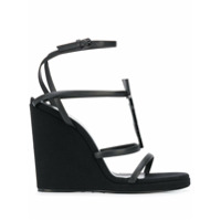 Saint Laurent Sandália plataforma Opyum - Preto