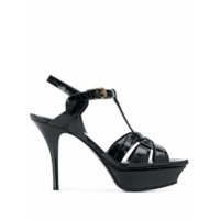 Saint Laurent Sandália Tribute com salto 105mm - Preto
