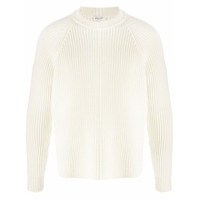 Saint Laurent Suéter canelado com mangas raglã - Neutro