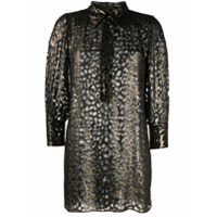 Saint Laurent Vestido curto com estampa - Preto