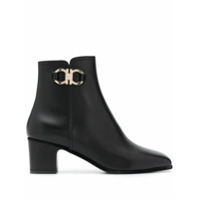 Salvatore Ferragamo Ankle boot de couro - Preto