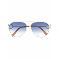 Salvatore Ferragamo aviator-frame sunglasses - Metálico