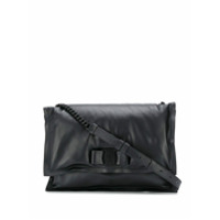 Salvatore Ferragamo Bolsa matelassê com laço Vara - Preto